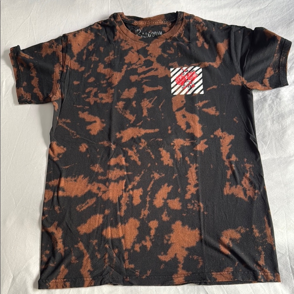 Ransom Black and Brown Tie-Dye Short Sleeve Tee
